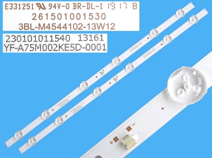 LED podsvietenie pre TV 24" - sada 2 pásikov 454mm s 12 D-LED