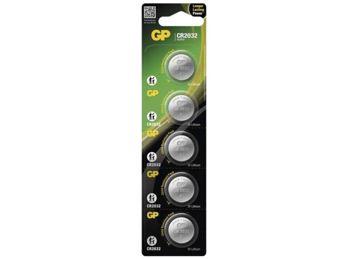 Lítiová batéria CR2032 GP - balenie 5 ks, DL2032