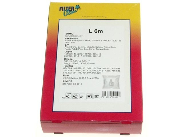 Sáčky do vysávača LIV Omega L6m 4ks + motorový filter