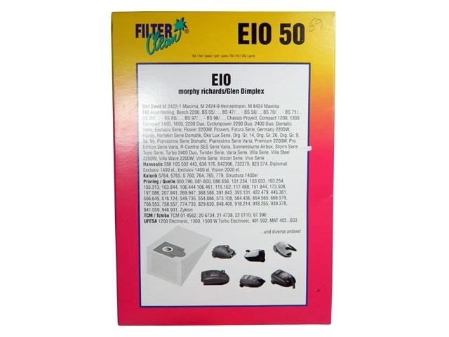 Sáčky do vysávače EIO 50 pre Morphy Richards, Glen Dimplex a Dirt Devil