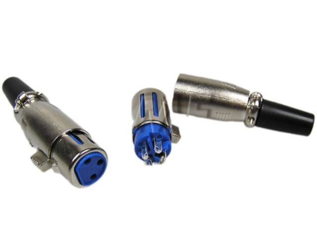 Konektor XLR 3 piny - káblová samička