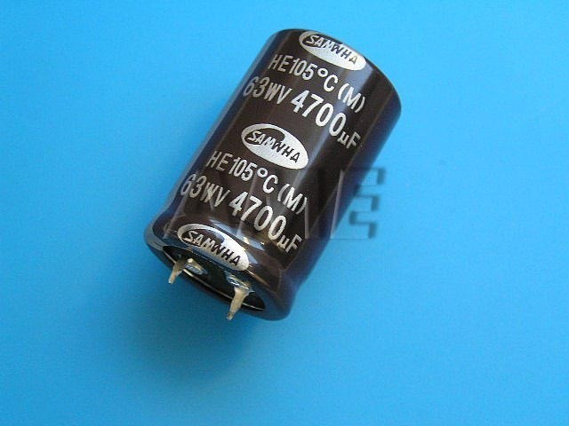 Elektrolytický kondenzátor 4700uF/63V - 105°C Samwha M