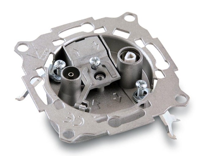 Príjemná anténna zásuvka Alcad BM-200 pre TV a FM/DAB