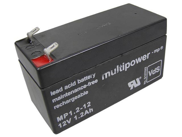 Olovený akumulátor 12V 1,2Ah MP1.2-12 Multipower