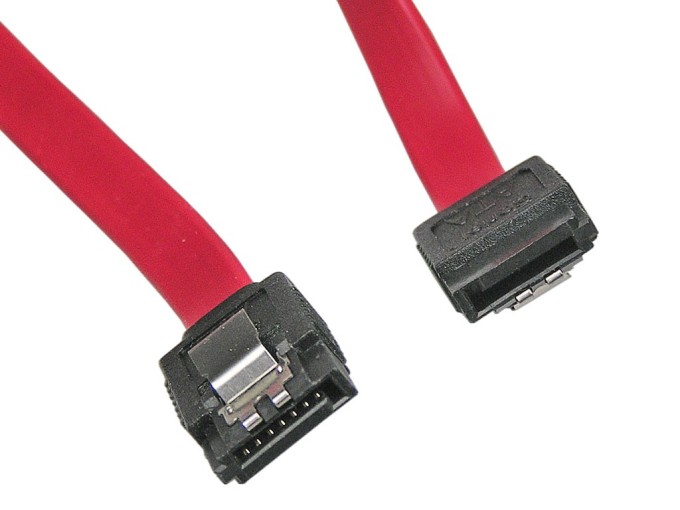 PremiumCord SATA dátový kábel 1.0m s kovovou západkou