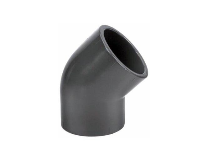 PVC Koleno 45° lepenie/lepenie, 75 mm