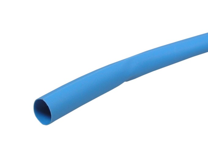 Zmršťovacia bužírka 2.4 / 1.2 mm modrá - 1m