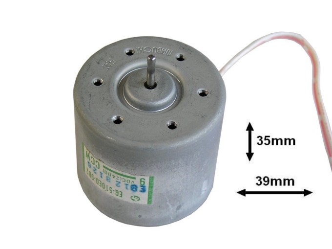 Mabuchi EG-510ED-9B2 - Motor magnetofónu 9V CCW ľavotočivý