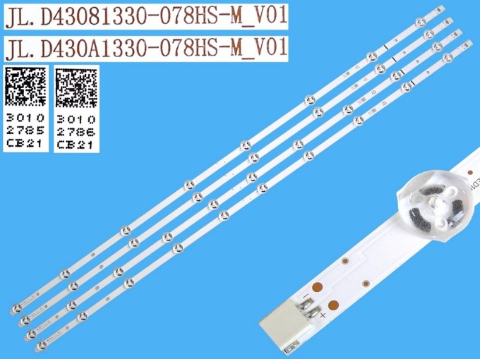 LED podsvit Vestel 23518707 pre 43" LCD TV - 4 pásky 840mm D-LED BAR