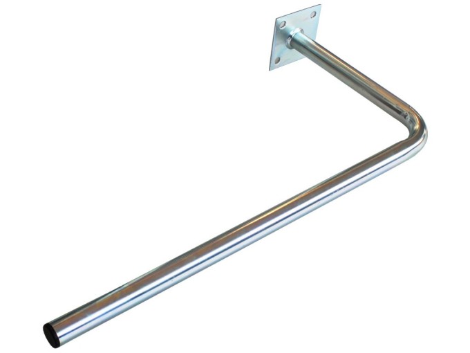 Konzola pre antény s štvorcovým uchytením, dĺžka 25 cm