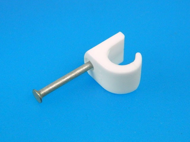 Spona zatloukacia na kábel 7-10 mm typ OKC 725W FUBA - 100 ks