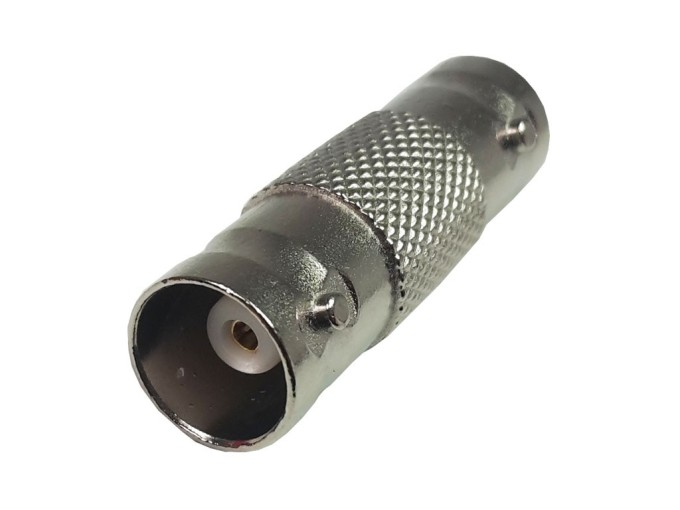 BNC spojka, priama, 2x zásuvka, 50 ohm, pozlátená