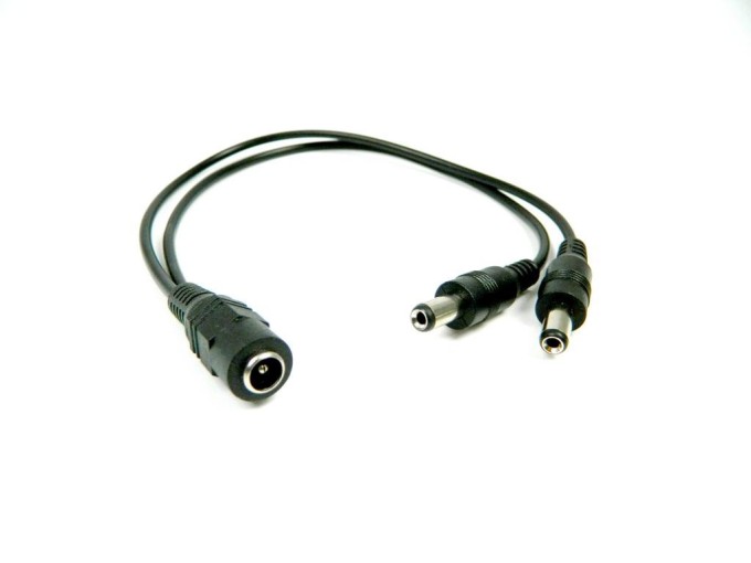 Kábelová rozdvojka napájacieho konektoru 2,1 x 5,5 mm