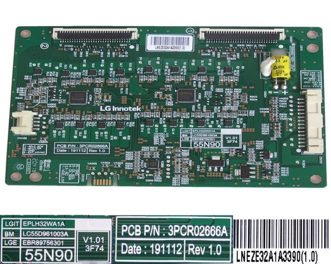 LCD LED Driver Aktívneho HDR EBR89756301 pre LG 55" NANO903
