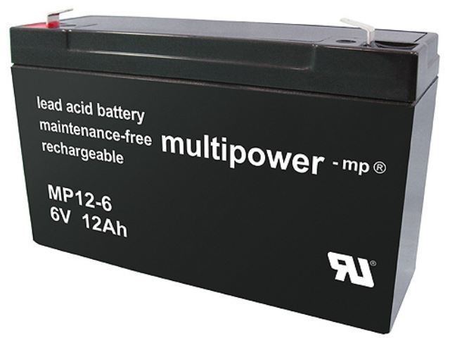 Olovený akumulátor 6V 12Ah MP12-6 Multipower