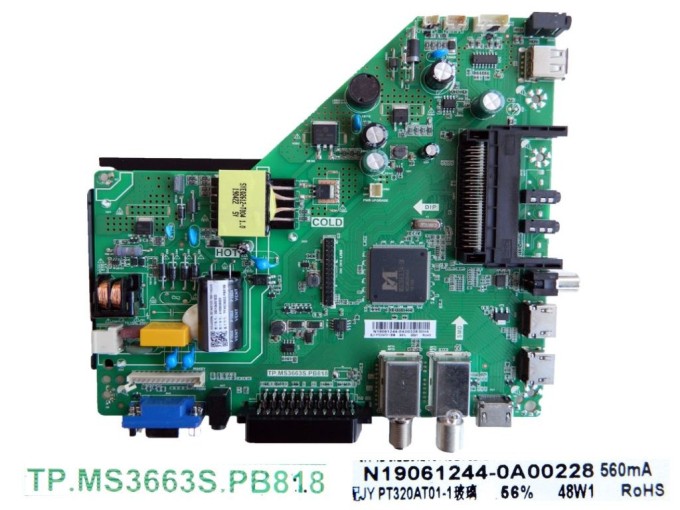 LCD modul základná doska Sencor SLE3266TCS N19061244-0A00228 TP.MS3663S.PB818