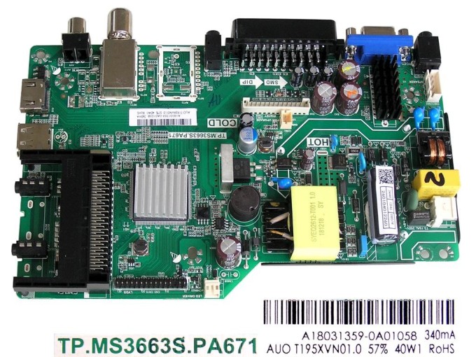 LCD Modul Základná Doska Changhong Orava LT-515 H98B