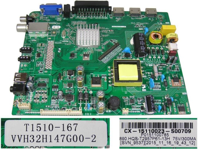 LCD základná doska T1510-167 pre TV ECG 32LED731PVR
