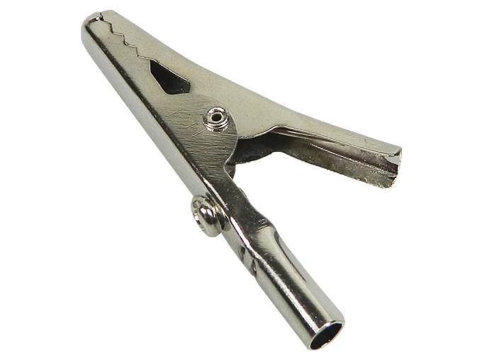 Merací krokodíl AGF20 neizolovaný 4mm