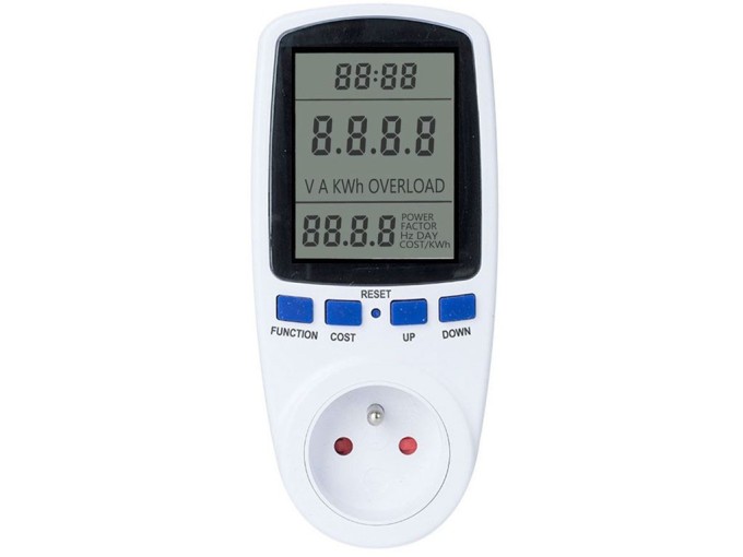 Wattmeter a merač spotreby elektrickej energie GETI GPM03