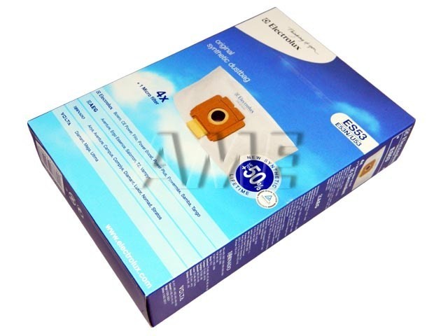 Textilné sáčky do vysávača ES53 / E53N / U53 pre AEG, Electrolux, ETA, TORNADO, VOLTA