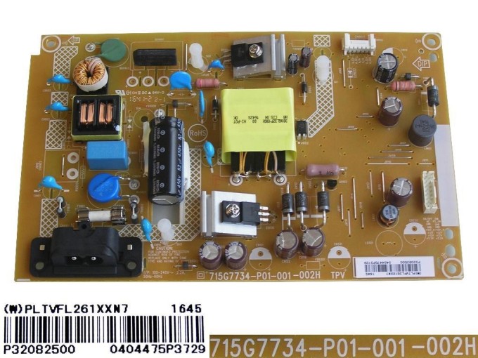 LCD zdroj modul PLTVFL261XXN7, PLTVFL261XAN3 / SMPS 715G7734-P01-001-002H, 715G7734-P01-000-002H
