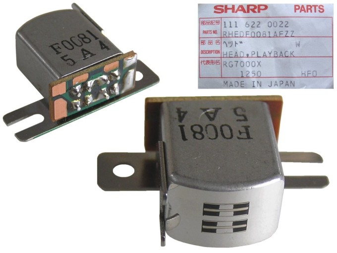 Reverzní stereo hlava 190 ohm RHEDF0081AFZZ pre kazetové magnetofóny