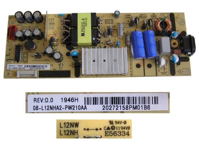 LCD modul zdroj L12NHA2 / SMPS Power Board 08-L12NHA2-PW210AA