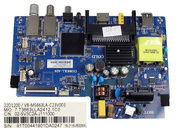 LCD základná doska Sencor SLE22F60TCS - main board CV3663LL-A24
