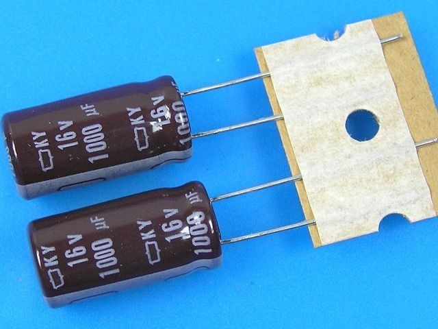 Kondenzátor elektrolytický 1000uF/16V 105°C Nippon KY - nízka impedance