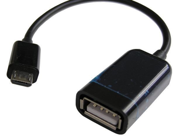 Redukcia USB A na micro USB B s káblom 10 cm - OTG MP 33904