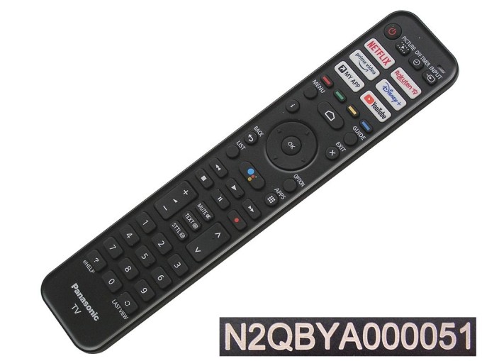 Originálny diaľkový ovládač Panasonic N2QBYA000051 pre LCD LED TV