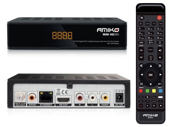 Amiko Mini HD265 HEVC CX LEN DVB-S2 Satelitný Prijímač