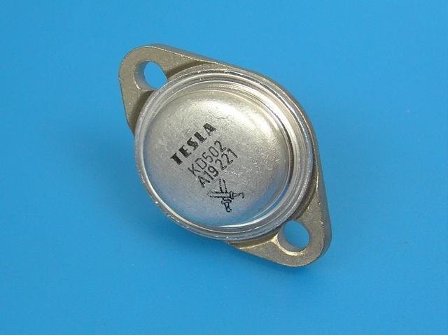Tranzistor KD502 TESLA NPN 70/60V 20A 150W 2MHz