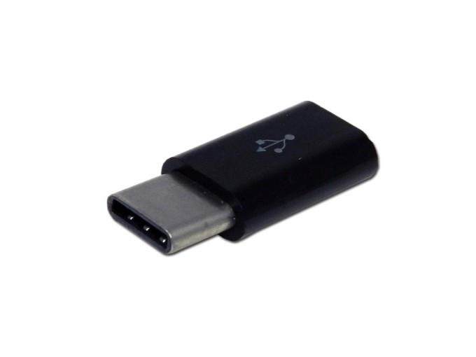 Redukcia micro USB na USB-C čierna
