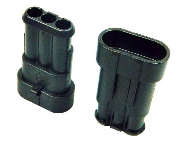 AMP Superseal 1,5 SRS Konektor so zámkom 3 PIN 0282105-1