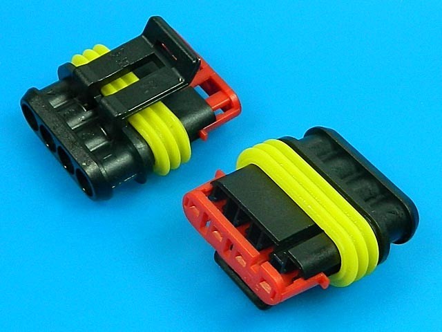 Konektor AMP Superseal 1,5 SRS 4 PIN SRS1,5/F04 0282088-1