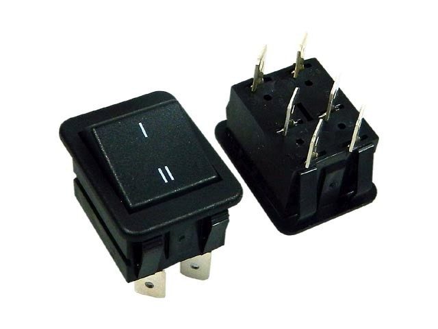 Kolébkový vypínač ARCOLECTRIC C1560ABAAI čierny ON-ON