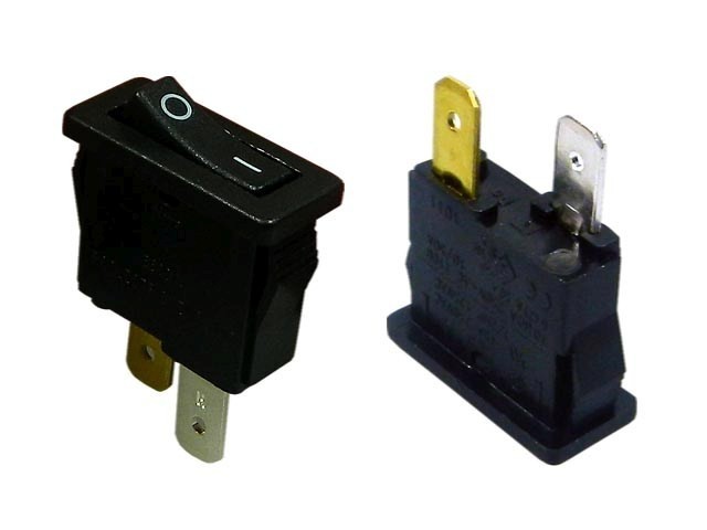 Kolébkový vypínač ARCOLECTRIC H8800VAAAB černý ON-OFF 16A 250V DC