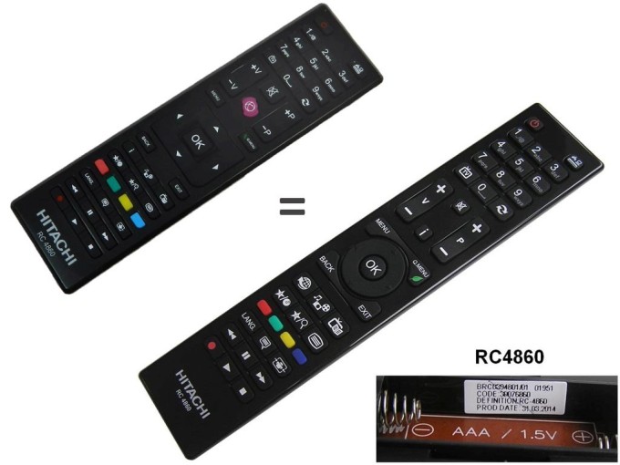 RC4860 Diaľkový ovládač pre Telefunken LCD TV - Vestel