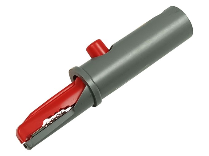 Merací krokodíl HIRSCHMANN AK10RT šedo/červený