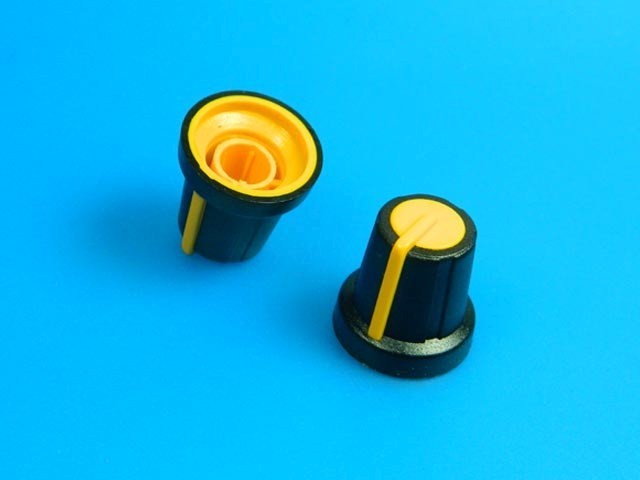 Miniatúrny gombík na potenciometer s ukazovateľom GMN-2YL, priemer 6mm