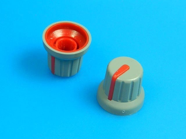 Miniatúrny gombík na potenciometer 6mm s ukazovateľom GMN-4SRD