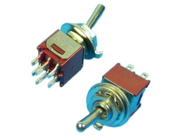 Páčkový prepínač 3 polohy ON-OFF-ON TSSM2032A1