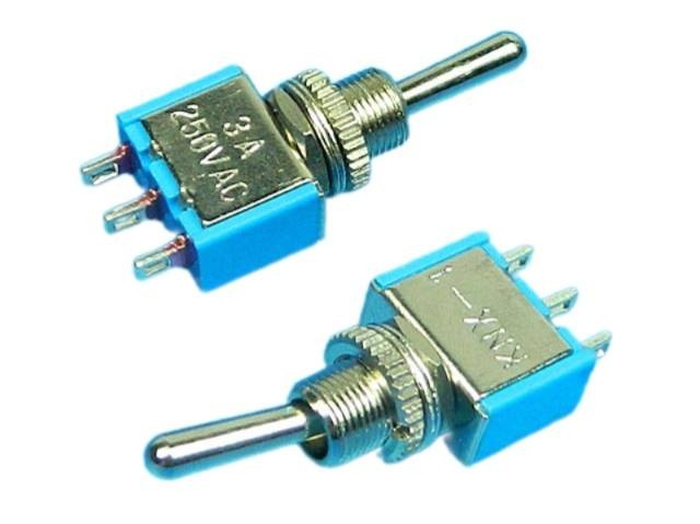 Páčkový prepínač 3 polohy ON-OFF-ON TSX2