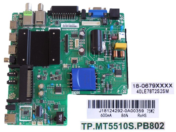 Hlavná doska LCD modulu Vivax LED TV-40LE78T2S2SM