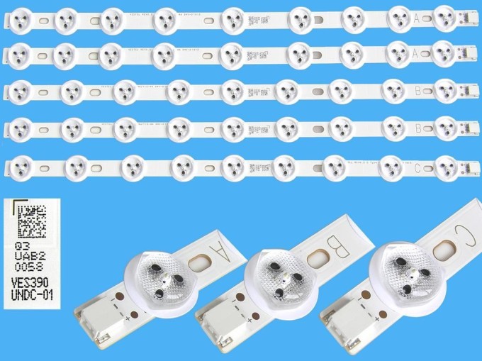 LED podsvit Vestel 23283022AL, 5 pásků 355mm, D-LED BAR