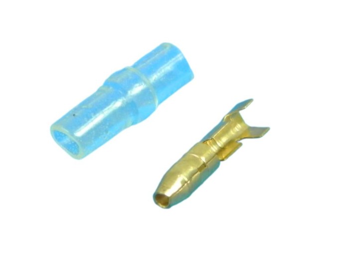 Konektor Faston kulatý 4.0mm FVD s krytom