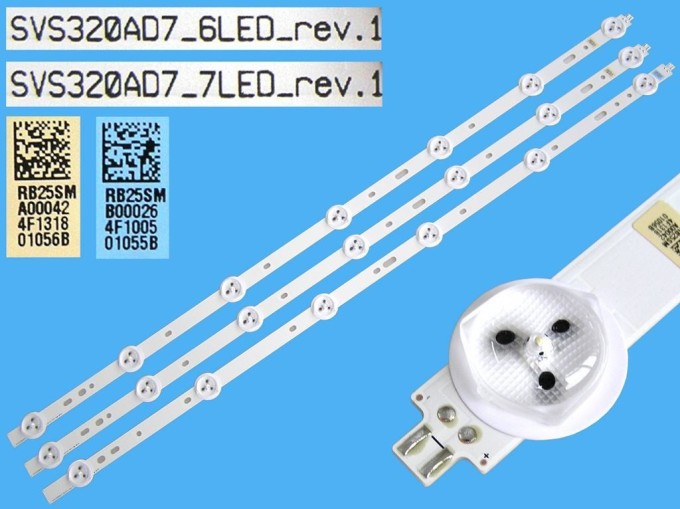 LED podsvietenie Grundig ZCL, sada 3 pásikov 590mm D-LED SVS320AD7-6LED a SVS320AD7-7LED