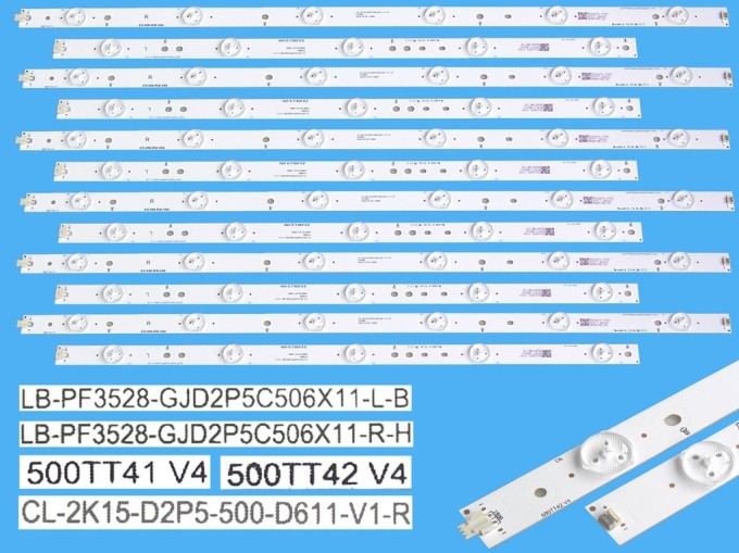 Sada LED podsvietenia Philips 500TT25V5 a 500TT26V5 pre LCD TV 50"